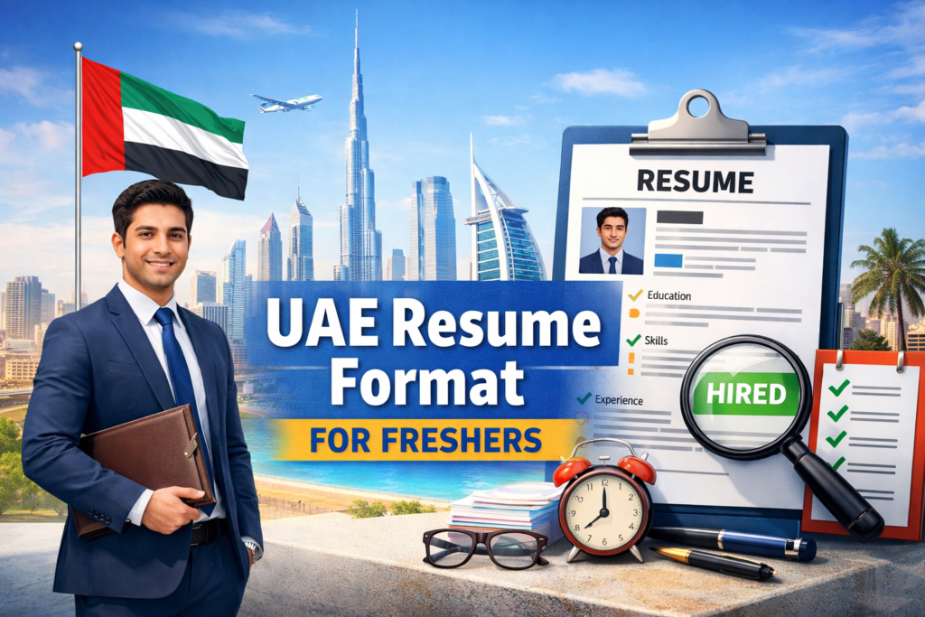 UAE Resume Format for Freshers