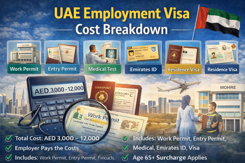UAE Employment Visa Cost Breakdown