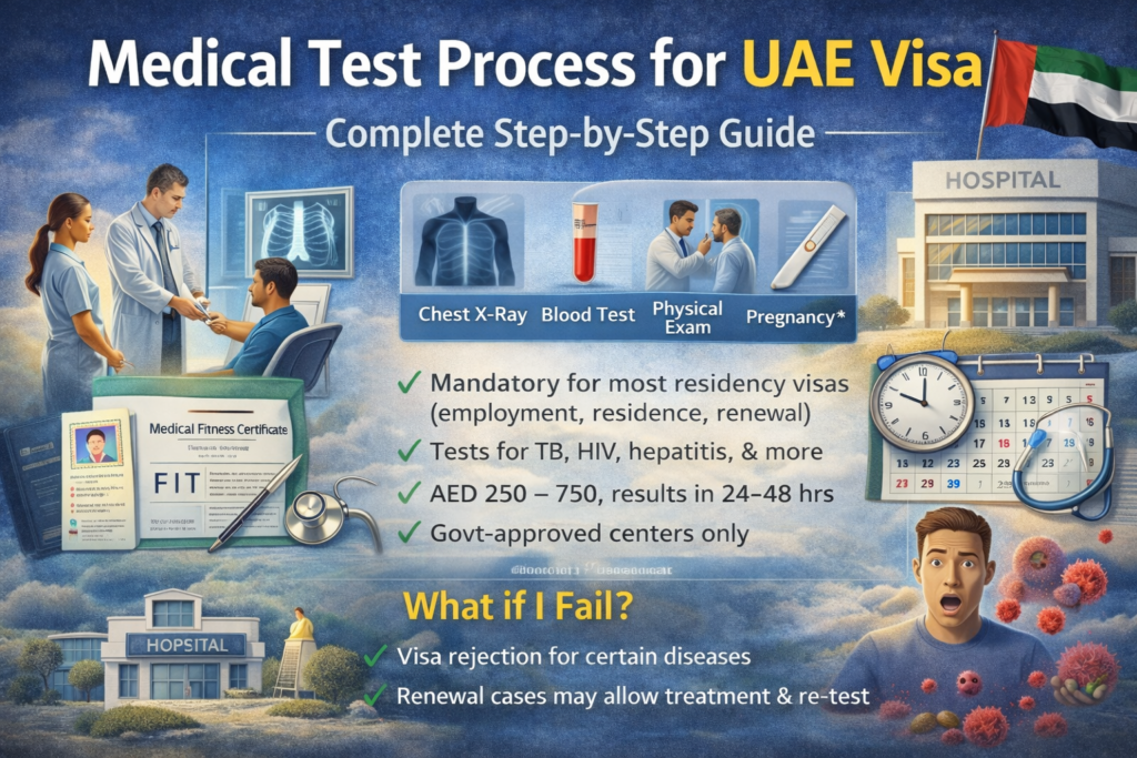 Medical Test Process for UAE Visa